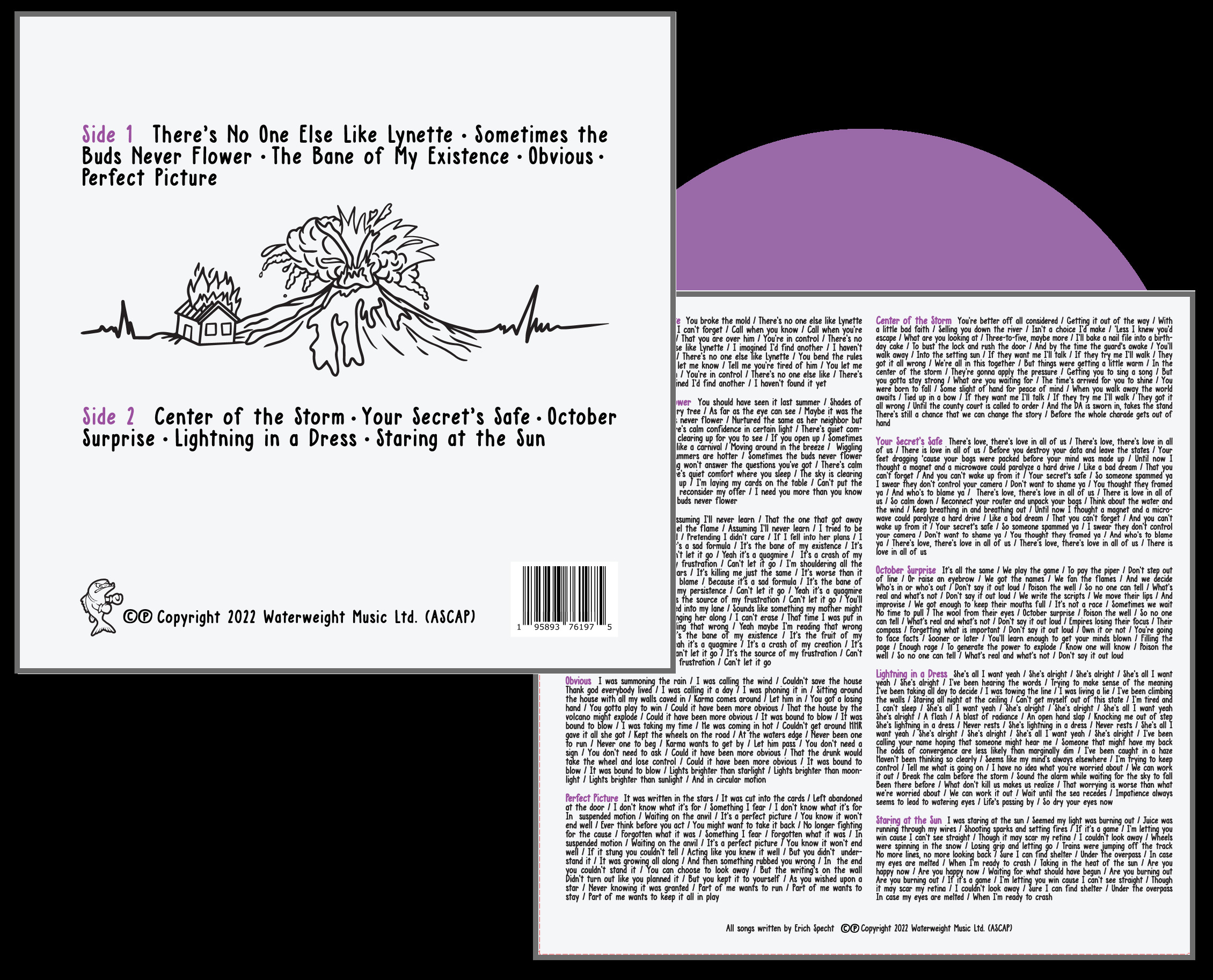 "Allegory Grey" back cover and sleeve